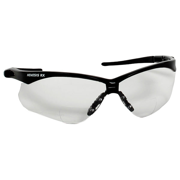 KleenGuard™ V60 Nemesis* RX Eyewear, Black Frame, Clear Lens, +1.5 Diopter, 1/Each