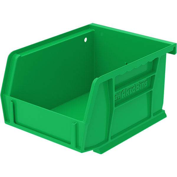 Akro-Mils® AkroBins® Standard Storage Bin, 5 3/8"L x 3"H x 4 1/8"W, Green, 1/Each