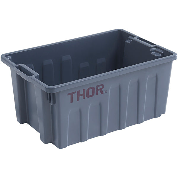 Trust® Thor® Stackable Tote Box, 10 5/8"H x 23 5/16"W x 15 7/16"D, Gray, 1/Each
