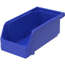 TruForce™ Hang, Stack, & Nest Bin, 7 3/8"L x 3"H x 4 1/8"W, Blue, 1/Each