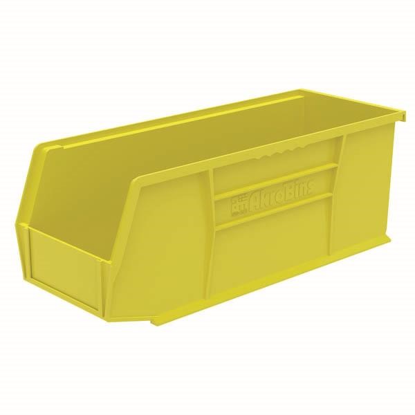 Akro-Mils® AkroBins® Standard Storage Bin, 10 7/8"L x 4"H x 4 1/8"W, Yellow, 1/Each