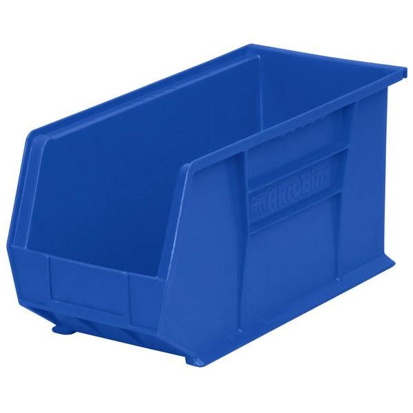 Akro-Mils® AkroBins® Standard Storage Bin, 18"L x 9"H x 8 1/4"W, Blue, 1/Each