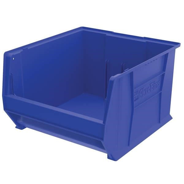 Akro-Mils® AkroBins® Super-Size Storage Bin, 20"L x 12"H x 18 3/8"W, Blue, 1/Each