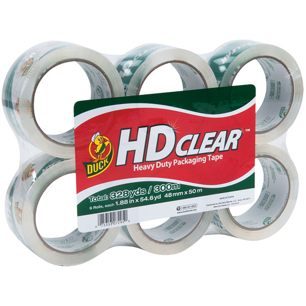 Duck Brand® HD Clear™ High-Performance Packaging Tape