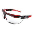 Uvex Avatar Glasses OTG BLK/RED, Clear HC
