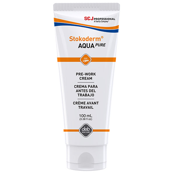 SC Johnson Professional® Stokoderm® Aqua Pure Skin Defense Cream, 100 ml tube, 12/Case