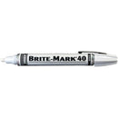 ITW ProBrands™ Brite-Mark® 40 Medium Tip Permanent Paint Markers, White, 1/Each