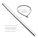 GARDNER BENDER HVY-DTY CABLE TIE UVB 24" (175 LB) 50/BAG (1 BG)