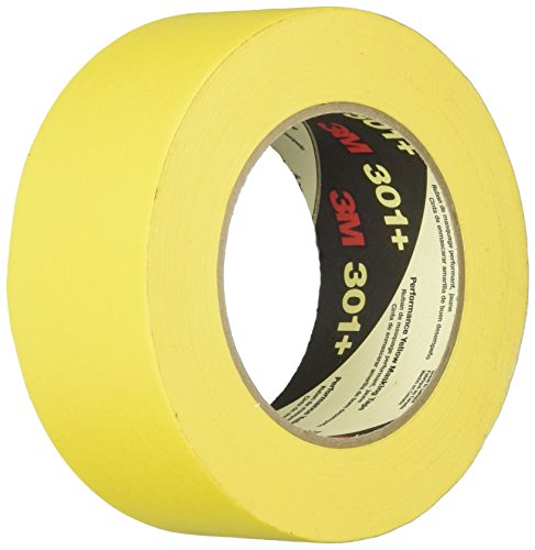 3M Performance Yellow Masking Tape, 2 Inches x 60 Yards, Yellow - 1462003
