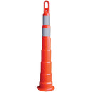 VizCon Looper-Cone® w/ 4" & 6" Relfective Collars (No Base), 42", Orange, 1/Each