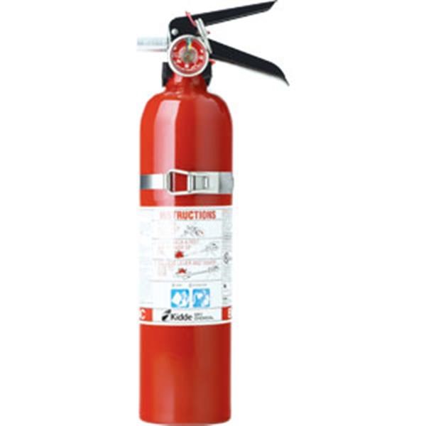 Kidde 2.75 lb BC Automotive FC10M Fire Extinguisher w/ Plastic Bracket w/ Metal Strap (Rechargeable)