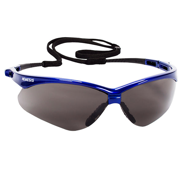 KleenGuard™ V30 Nemesis* Eyewear, Metallic Blue Frame, Smoke Anti-Fog Lens, 1/Each