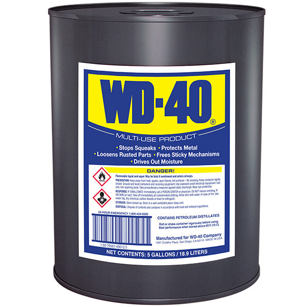 WD-40® Bulk Liquid (CARB Compliant), 5 gal Pail, 1/Each