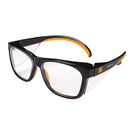KleenGuard™ Maverick™ Eyewear, Black Frame w/ Orange Tips, Clear Anti-Glare Lens, 1/Each