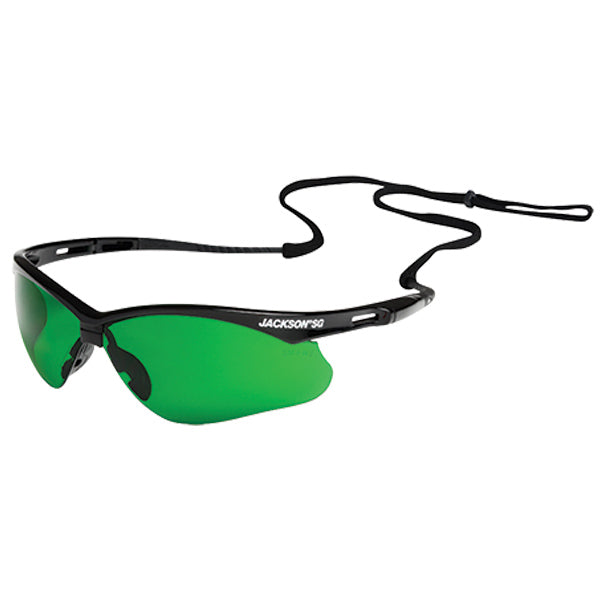 SureWerx™ Jackson® SG Infrared Safety Glasses, Black Frame, I.R. 3.0 Anti-Scratch Lens, 1/Each