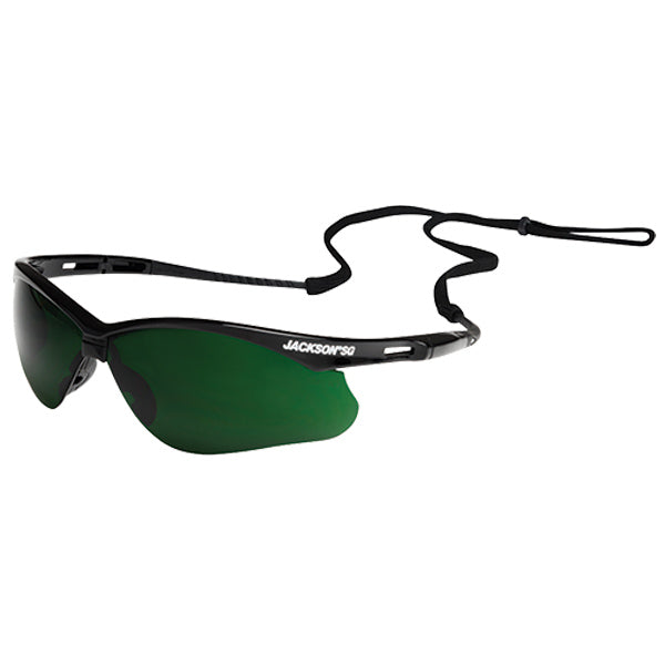 SureWerx™ Jackson® SG Infrared Safety Glasses, Black Frame, I.R. 5.0 Anit-Scrartch Lens, 1/Each