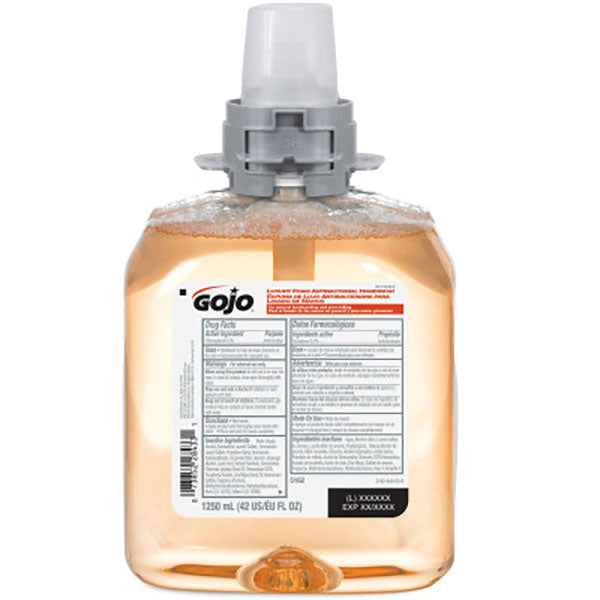 Gojo® Luxury Foam Antibacterial Hand Wash, 1250 mL Refill, 4/Case