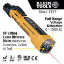 KLEIN TOOLS NON-CONTACT VOLT TESTERW/ LASER DISTANCE METER (1 EA)