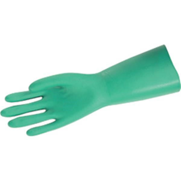 MCR Safety® Nitri-Chem™ Unsupported Nitrile Gloves, 11 mil, Unlined, X-Large, Green, 12/Pair