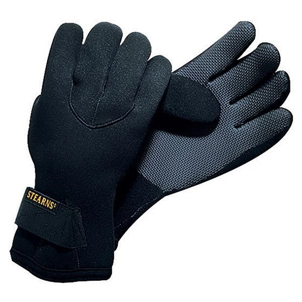 Stearns® Cold Water Neoprene Gloves, Medium, Black, 1/Pair