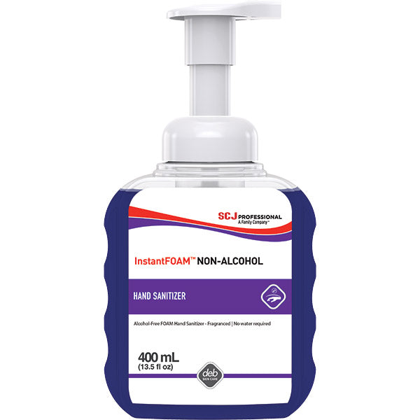SC Johnson Professional® InstantFOAM™ Non-Alcohol Hand Sanitizer, 400 mL Pump Pack, 12/Case
