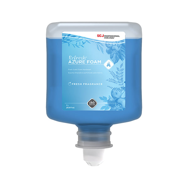 SC Johnson Professional® Refresh™ Azure FOAM Hand Cleanser, Manual, 1 L Refill, 8/Case