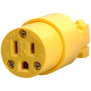 NEMA 5-15P Replaceable Male Plug, Yellow, 1/Each
