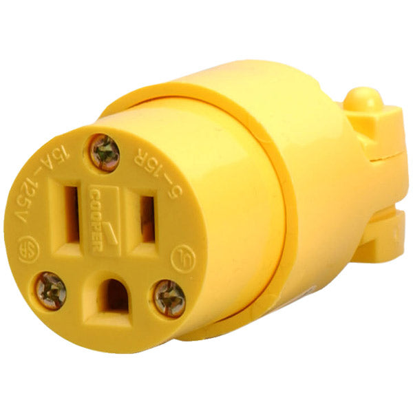 NEMA 5-15P Replaceable Male Plug, Yellow, 1/Each