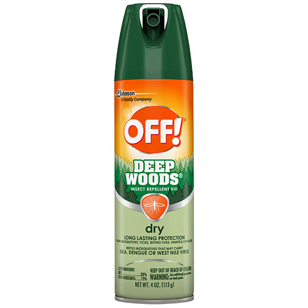 SC Johnson® OFF!® Deep Woods® Dry Insect Repellent VIII , 4 oz Aerosol, 1/Each