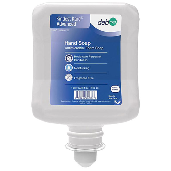 SC Johnson Professional® Kindest Kare® Advanced Antimicrobial Healthcare Personnel Handwash, 1 L Refill, 6/Case