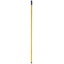 Trust® Broom Handle, Steel w/ Threaded Tip, 48 13/16" x 7/8", Yellow, 1/Each