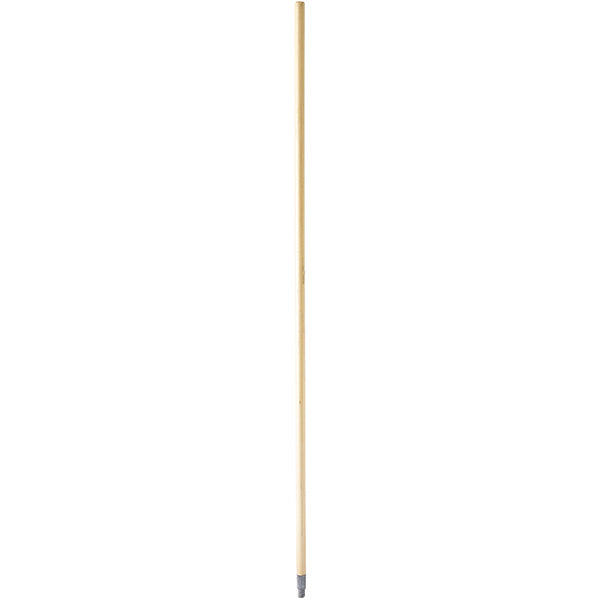 Trust® Broom Handle, Wood w/ Threaded Metal Tip, 59 13/16" x 15/16", Lacquer, 1/Each