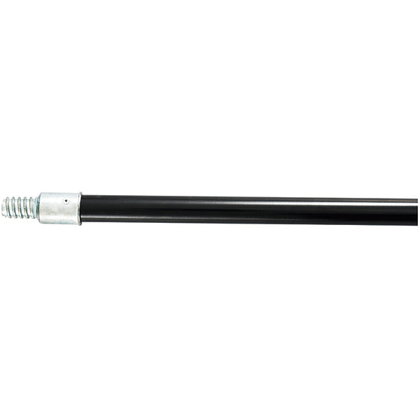 Trust® Broom Handle, Steel w/ Threaded Metal Tip, 59 1/16" x 15/16", Black, 1/Each
