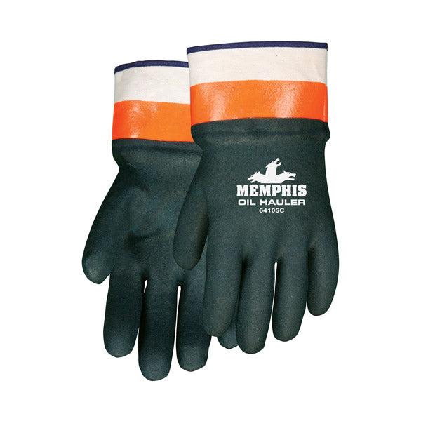 MCR Safety® Oil Hauler Gloves, Green, 12/Pair