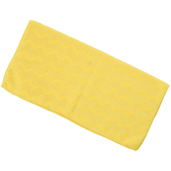 Trust® U-Rag Microfiber Cloth, Bathroom, Yellow, 12/Pkg