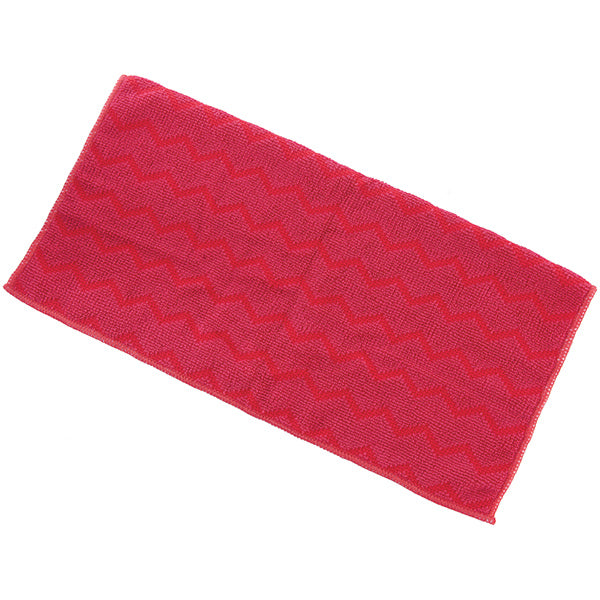 Trust® U-Rag Microfiber Cloth, General Purpose, Red, 12/Pkg