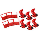Brady® Clamp-On Breaker Lockouts, 480/600 VAC, 3 1/4"H x 1 5/8"W x 2 3/16"D, Red, 6/Pkg