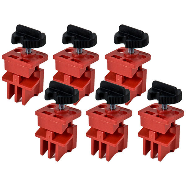 Brady® Universal Multi-Pole Breaker Lockouts, Red, 6/Pkg