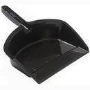 Trust® Heavy-Duty Dustpan, Plastic, 2 5/8"H x 12 1/4"W x 8 5/16"D, Black, 1/Each