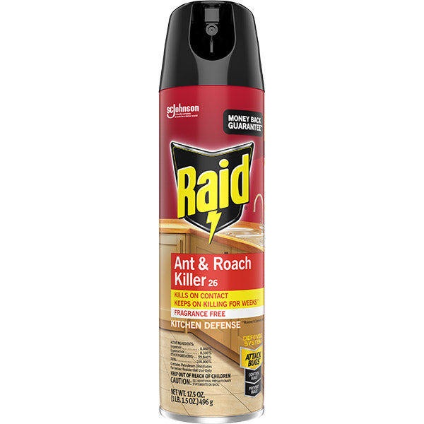 SC Johnson® Raid® Ant & Roach Killer 26, Fragrance-Free