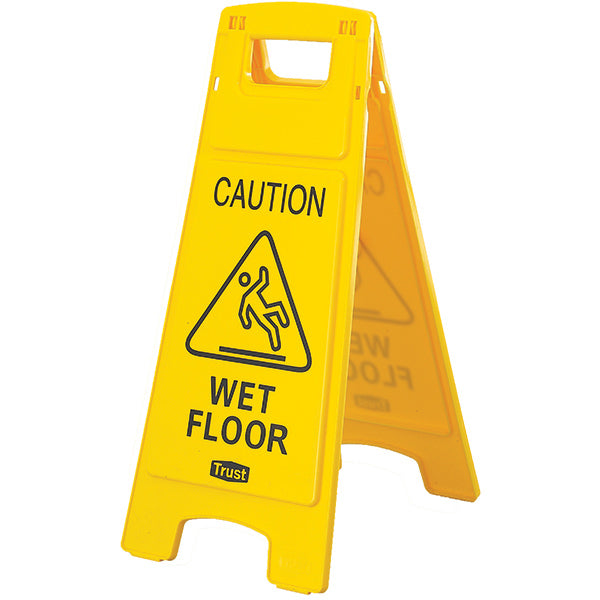 Trust® "Caution Wet Floor" Safety Sign