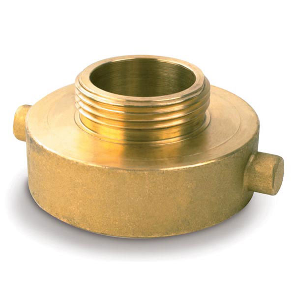 Female x Male Brass Reducer, 2 1/2" NST x 3/4" GHT, 1/Each