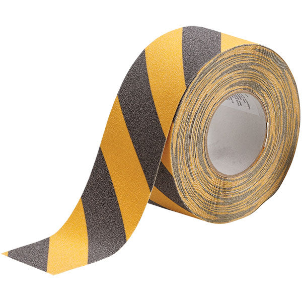 Brady® Anti-Skid Tape, 3" x 60', Black/Yellow, 1/Each