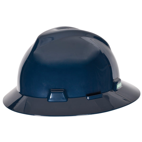 MSA V-Gard® Slotted Hat w/ Fas-Trac® Suspension, Dark Blue, 1/Each