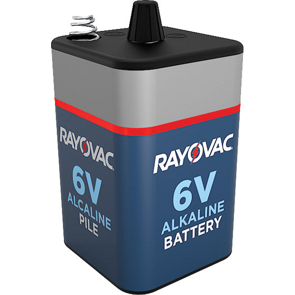 Rayovac® 6V, Spring Terminals, D Alkaline Lantern Battery, 1/Each