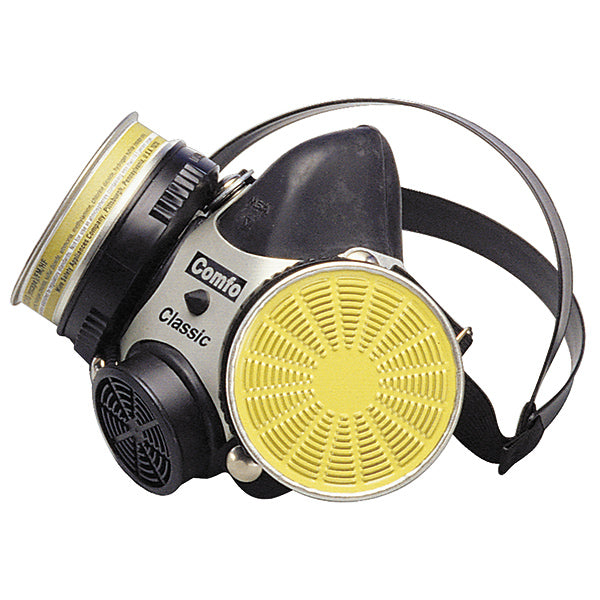 MSA Comfo Classic® Half-Mask Respirator, SoftFeel Silicone, Medium, 1/Each