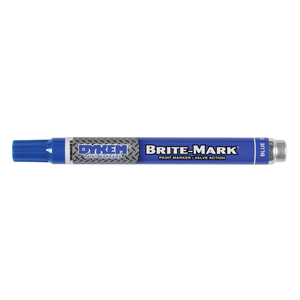 ITW ProBrands™ Brite-Mark® Permanent Paint Markers, Medium Tip, Blue, 12/Case