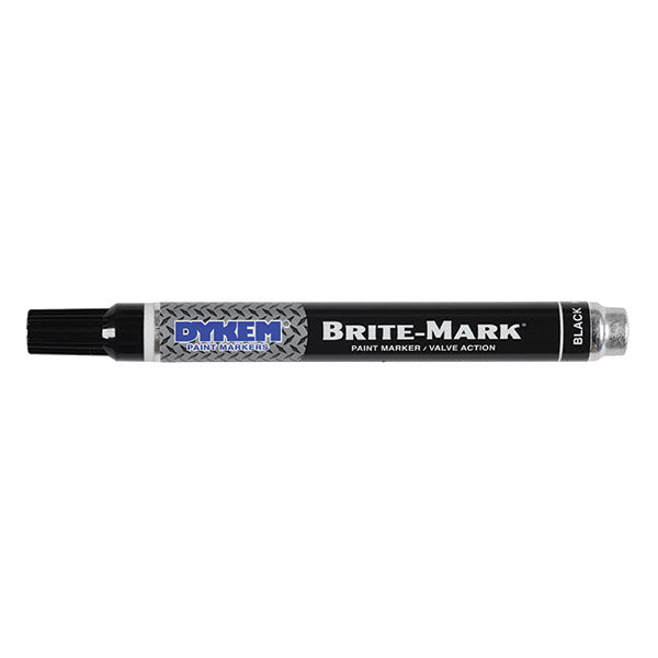 ITW ProBrands™ Brite-Mark® Permanent Paint Markers, Medium Tip, Black, 12/Case