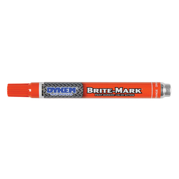 ITW ProBrands™ Brite-Mark® Permanent Paint Markers, Medium Tip, Orange, 12/Case