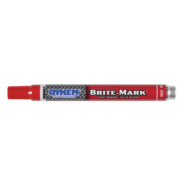 ITW ProBrands™ Brite-Mark® Permanent Paint Markers, Medium Tip, Red, 12/Case